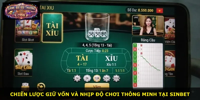 Chiến lược giữ vốn và nhịp độ chơi thông minh tại Sinbet